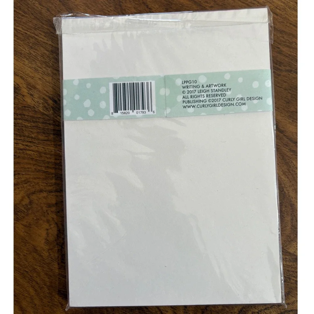 Curly Girl Design Notepad Plaid Stationery Writing‎ Pad Office School Supply